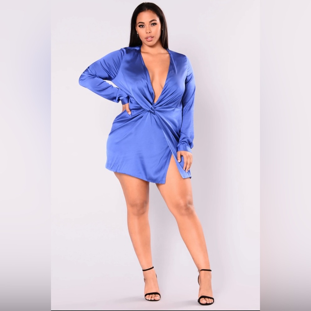 Fashion Nova Royal Blue Sugar Free Dress